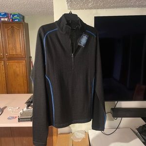 Alpaca wool quarter zip base layer
